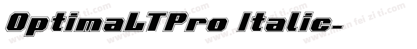 0ptimaLTPro Italic字体转换